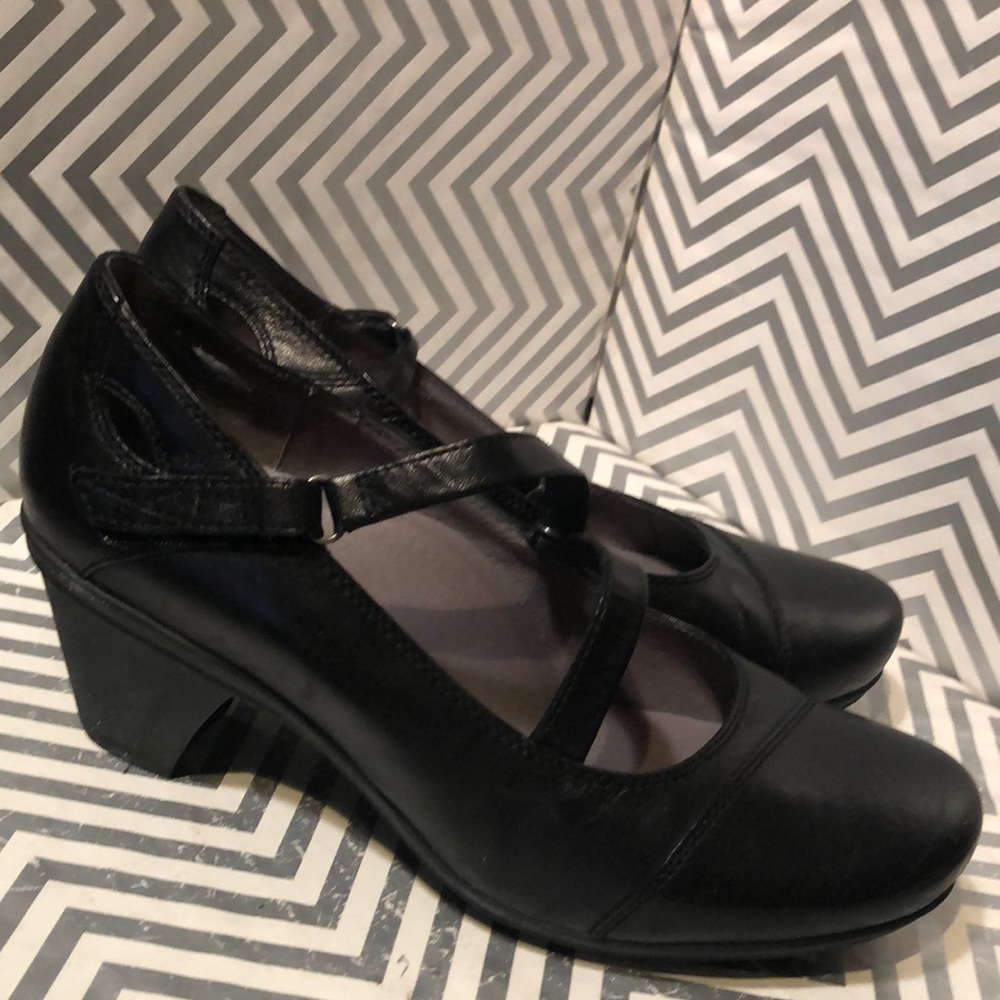 Abeo RITA Pumps Mary Jane Black Leather Shoes 8N